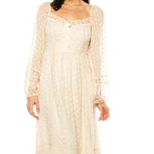 A Collective Story Cream Lace Midi Dress XS Cottagecore Fairycore Romantic